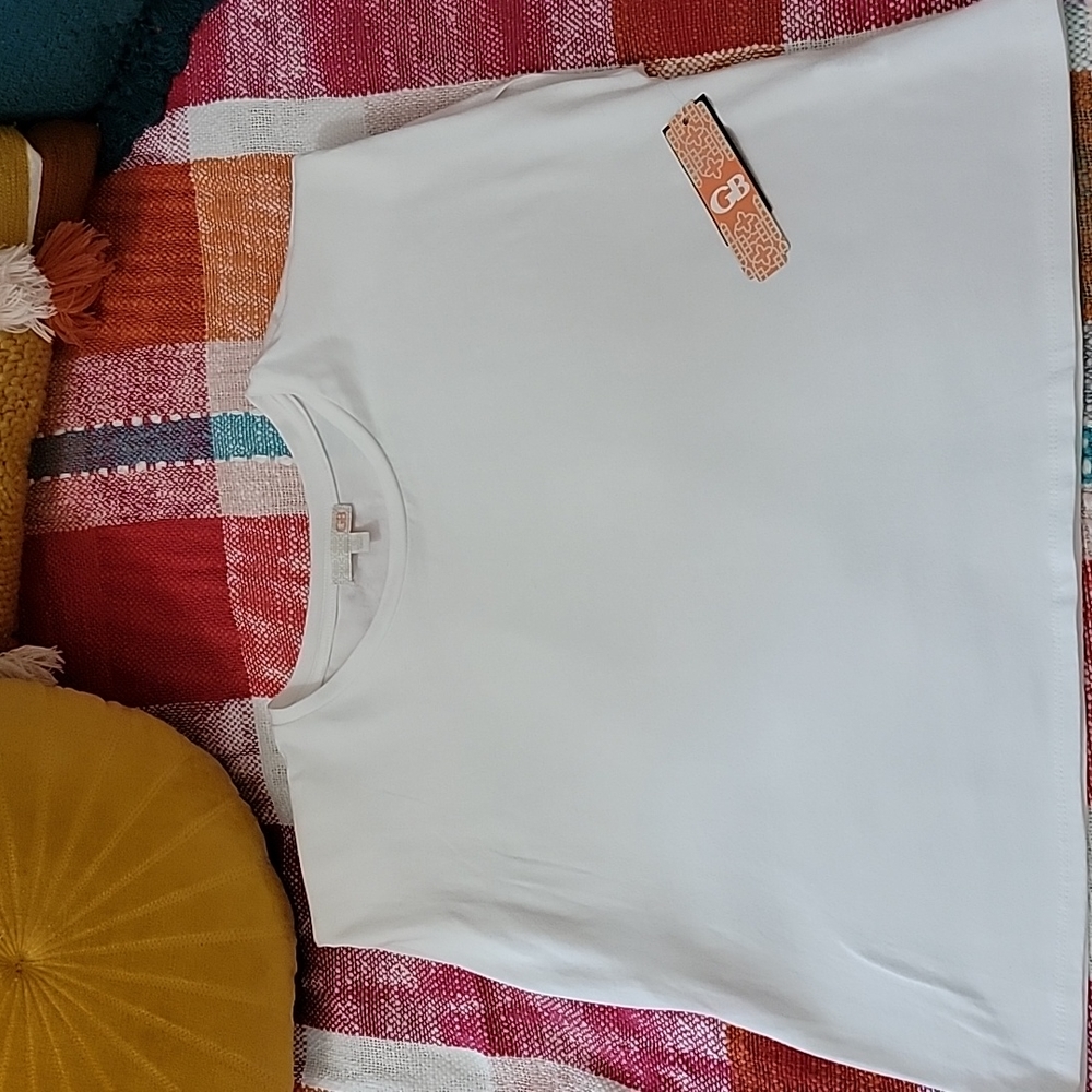 Gianni Bini shoulder pad muscle tee